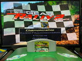 Top Gear Rally 2 Nintendo 64 N64 Original Game | 1999 Tested & Cleaned | Authentic (Yellowed Cartridge Spine and Jewel Case Side)