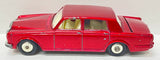 Lesney Matchbox 1967 Regular Wheels #24 Rolls-Royce Silver Shadow | Red Body Black Base Silver Hubcaps