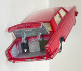 Lesney Matchbox 1967 Regular Wheels #24 Rolls-Royce Silver Shadow | Red Body Black Base Silver Hubcaps