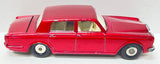 Lesney Matchbox 1967 Regular Wheels #24 Rolls-Royce Silver Shadow | Red Body Black Base Silver Hubcaps