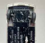 Lesney Matchbox 1966 Regular Wheels #8 Ford Mustang | Wheel Turning Switch | White Body | Red Tow Hook Black Base Silver Hubcaps