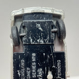 Lesney Matchbox 1966 Regular Wheels #8 Ford Mustang | Wheel Turning Switch | White Body | Red Tow Hook Black Base Silver Hubcaps