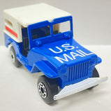 Lesney Matchbox 1978 Superfast #5 US Mail Truck | Blue Body |  White Plastic Roof