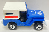 Lesney Matchbox 1978 Superfast #5 US Mail Truck | Blue Body |  White Plastic Roof