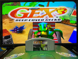 Gex 3: Deep Cover Gecko Nintendo 64 N64 Original Game with Manual | 1999 Tested & Cleaned | Authentic