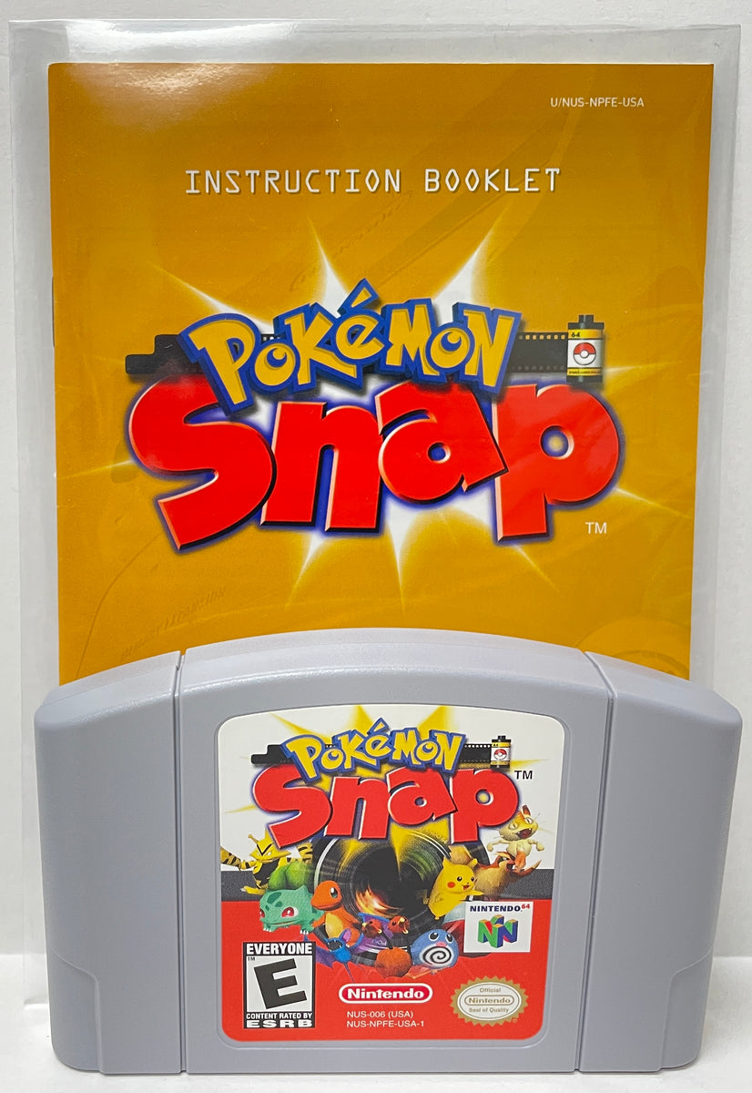 Pokemon Snap Nintendo 64 N64 Original Game with Manual 1999