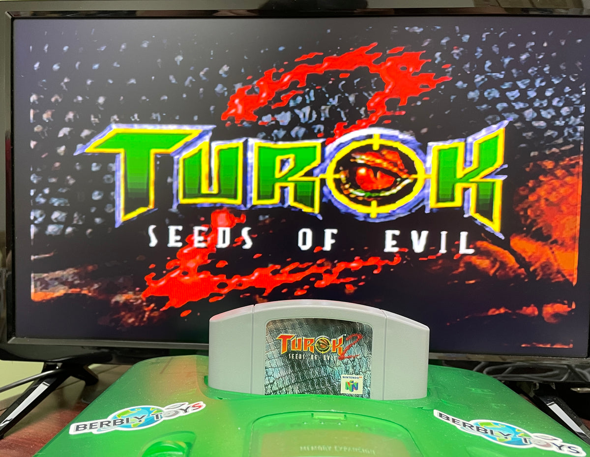 Turok 2 Seeds of Evil Black Nintendo 64 N64 Game For Sale