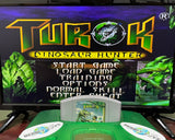 Turok Dinosaur Hunter Nintendo 64 N64 Game | 1997 Tested & Cleaned Cartridge