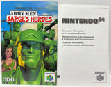 Army Men Sarge's Heroes Nintendo 64 N64 Original Game with Manual | 1999 Tested & Cleaned | Authentic