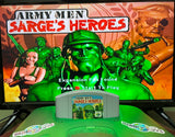 Army Men Sarge's Heroes Nintendo 64 N64 Original Game with Manual | 1999 Tested & Cleaned | Authentic
