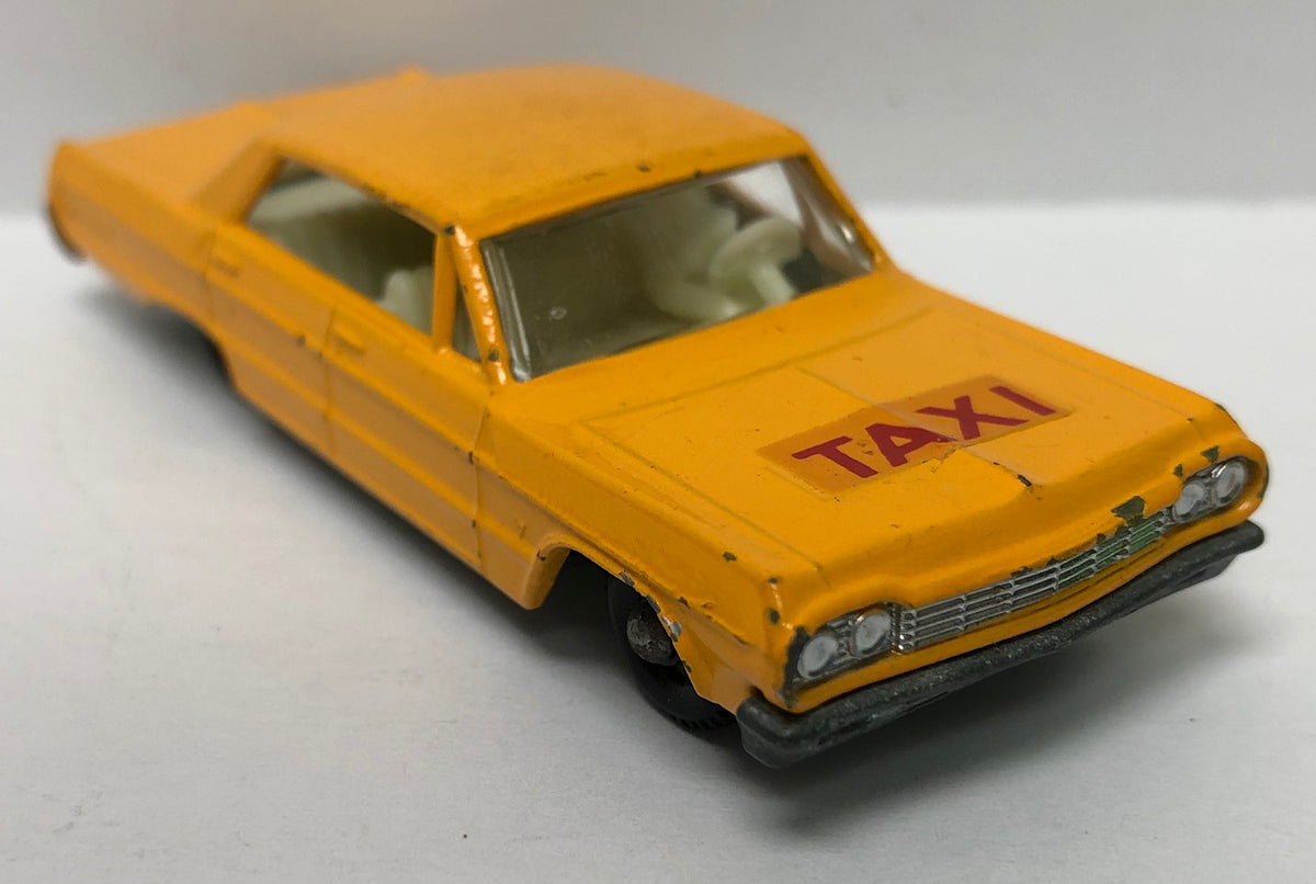 MATCHBOX No.20 CHEVROLET IMPALA TAXI 赤黄色 MATCHBOX LESNEY 20