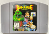 Rampage World Tour Nintendo 64 N64 Original Game | 1998 Tested | Blockbuster Label