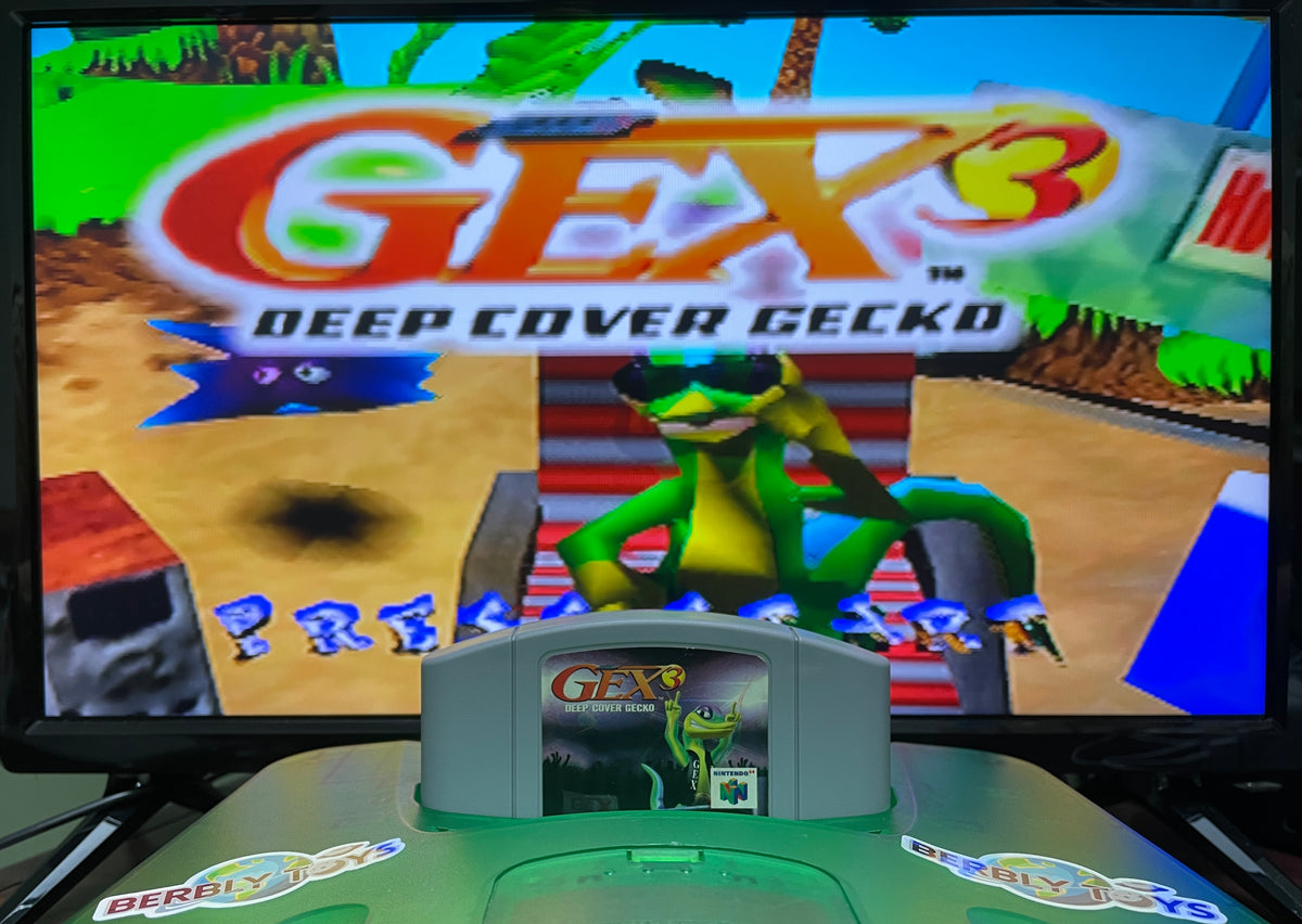 N64 Authentic Gex N64 Gex Deep Cover Gecko Nintendo 64 N64