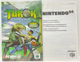 Turok: Dinosaur Hunter Nintendo 64 N64 Original Game with Manual | 1997 Tested & Cleaned | Authentic