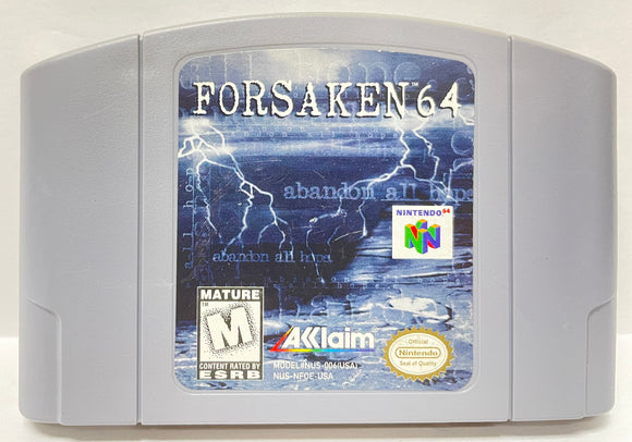 Forsaken 64 Nintendo 64 N64 Original Game | 1998 Tested & Cleaned | Authentic