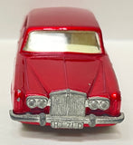 Lesney Matchbox 1967 Regular Wheels #24 Rolls-Royce Silver Shadow | Red Body Black Base Silver Hubcaps