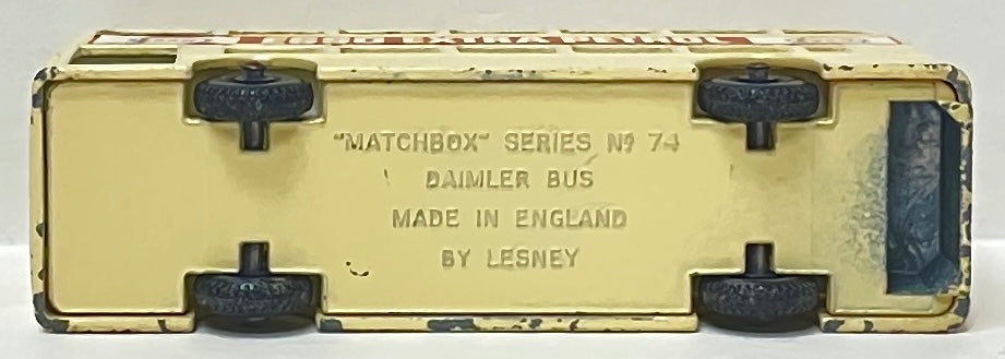Lesney Matchbox 1966 Regular Wheels #74 Daimler Fleetline Bus