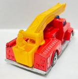 Lesney Matchbox 1977 Superfast #13 Simon Snorkel Fire Engine | Crane Firetruck w/ Plastic Man