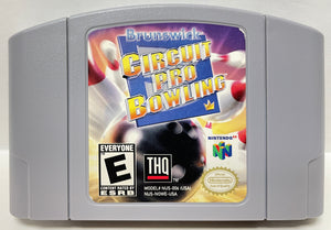 Brunswick Circuit Pro Bowling Nintendo 64 N64 Original Game | 1999 Tested & Cleaned | Authentic