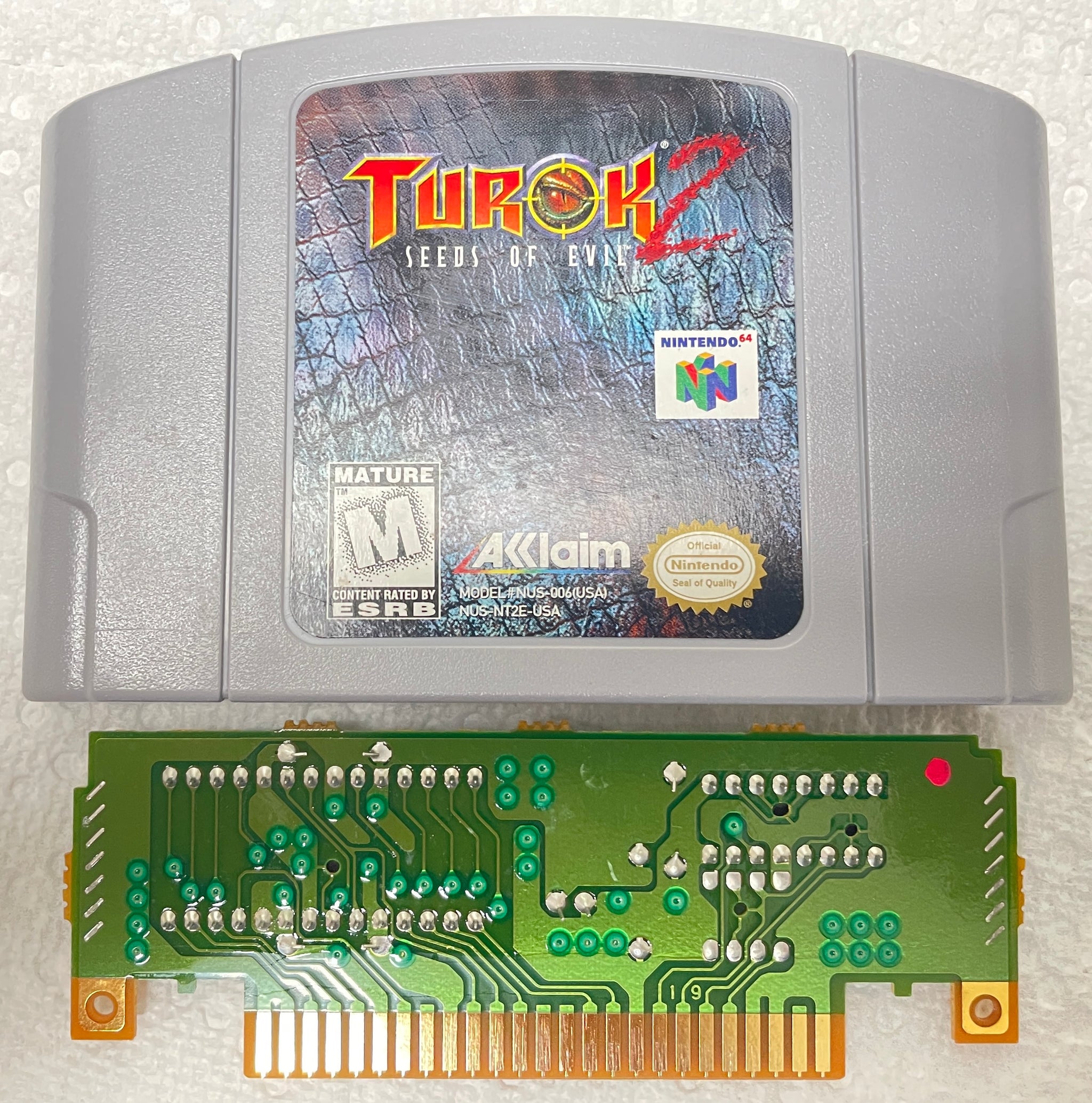 NINTENDO 64 - ニンテンドー64 美品　TUROK2 テュロック Turok 2 Seeds of Evil Black Nintendo 64 N64 Game For Sale