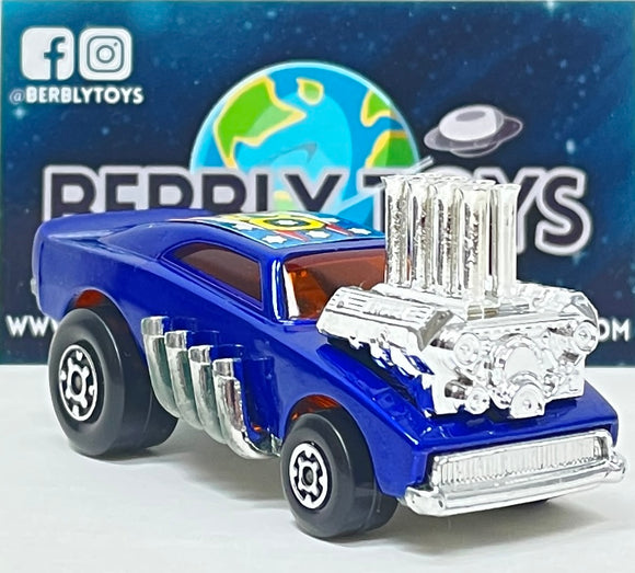 Lesney Matchbox 1972 Superfast #48 Pi-Eyed Piper | Metallic Blue Body