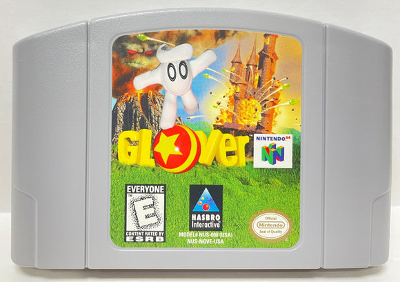 Glover Nintendo 64 N64 Original Game | 1998 Tested & Cleaned | Authentic
