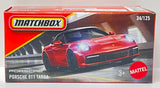 Matchbox Porsche 911 Targa 2025 Power Grabs | #34 Diecast 1:64 Red Model