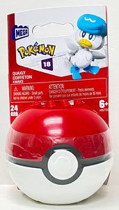 Mega Construx Pokemon Poke Ball Quaxly | Series 18 | MFG 2023