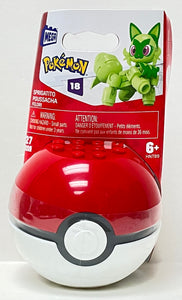 Mega Construx Pokemon Poke Ball Sprigatito | Series 18 | MFG 2023