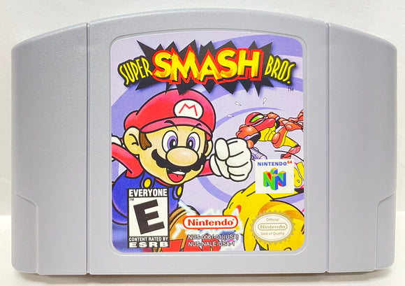 Super Smash Bros Nintendo 64 N64 Original Game | 1999 Save Tested Cartridge | Authentic