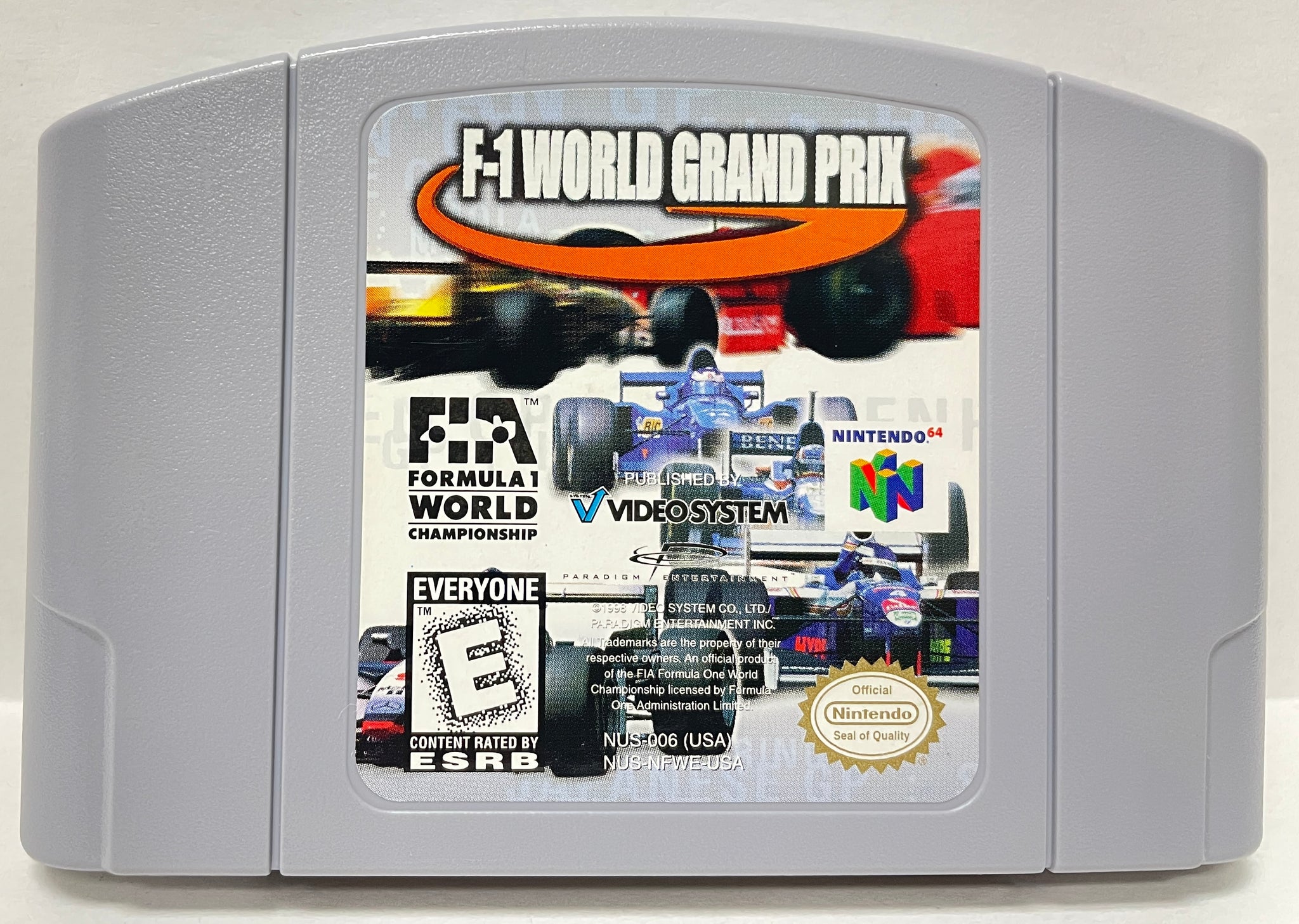 F-1 World Grand Prix Nintendo 64 N64 Original Game with Manual