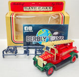 Lledo Models of Days Gone Luckhurst Fire Truck With Box and Plastic Figurines MFG C. 1983