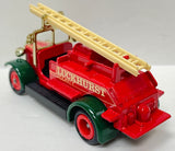 Lledo Models of Days Gone Luckhurst Fire Truck With Box and Plastic Figurines MFG C. 1983