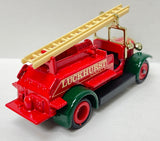 Lledo Models of Days Gone Luckhurst Fire Truck With Box and Plastic Figurines MFG C. 1983