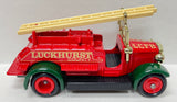 Lledo Models of Days Gone Luckhurst Fire Truck With Box and Plastic Figurines MFG C. 1983