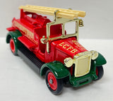 Lledo Models of Days Gone Luckhurst Fire Truck With Box and Plastic Figurines MFG C. 1983