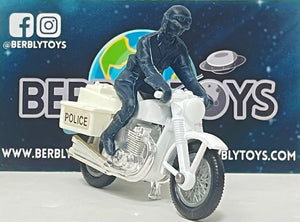 Lesney Matchbox 1977 Superfast #33 Police Motorcycle | Blue Police Officer