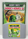Army Men Sarge's Heroes 2 Nintendo 64 N64 Original Game w/ Manual | 2000 Tested & Cleaned