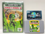 Army Men Sarge's Heroes 2 Nintendo 64 N64 Original Game w/ Manual | 2000 Tested & Cleaned