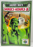Army Men Sarge's Heroes 2 Nintendo 64 N64 Original Game w/ Manual | 2000 Tested & Cleaned