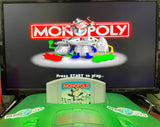 Monopoly Nintendo 64 N64 Original Game with Manual | 1999 Tested & Cleaned | Authentic