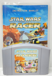 Star Wars Episode I Racer Nintendo 64 N64 Original Game with Manual | 1999 Tested & Cleaned | Authentic