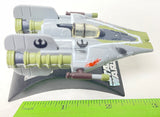 Star Wars Titanium Series A-Wing Starfighter (Green) With Stand | Hasbro | MFG 2005