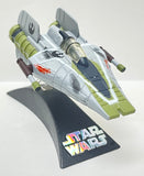 Star Wars Titanium Series A-Wing Starfighter (Green) With Stand | Hasbro | MFG 2005