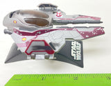 Star Wars Titanium Series Obi-Wan's Jedi Starfighter (Red) With Stand | Hasbro | MFG 2006