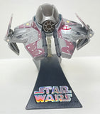 Star Wars Titanium Series Obi-Wan's Jedi Starfighter (Red) With Stand | Hasbro | MFG 2006