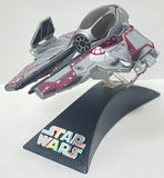 Star Wars Titanium Series Obi-Wan's Jedi Starfighter (Red) With Stand | Hasbro | MFG 2006