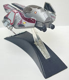 Star Wars Titanium Series Obi-Wan's Jedi Starfighter (Red) With Stand | Hasbro | MFG 2006