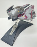 Star Wars Titanium Series Obi-Wan's Jedi Starfighter (Red) With Stand | Hasbro | MFG 2006