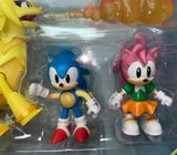 Sonic The Hedgehog 2.5" Amy & Super Trip New Friends Unite Jakks Pacific Diorama | Sonic Superstars - 35th Anniversary